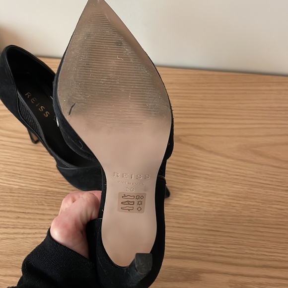 Reiss Black Suede Pumps - Picture 3 of 5